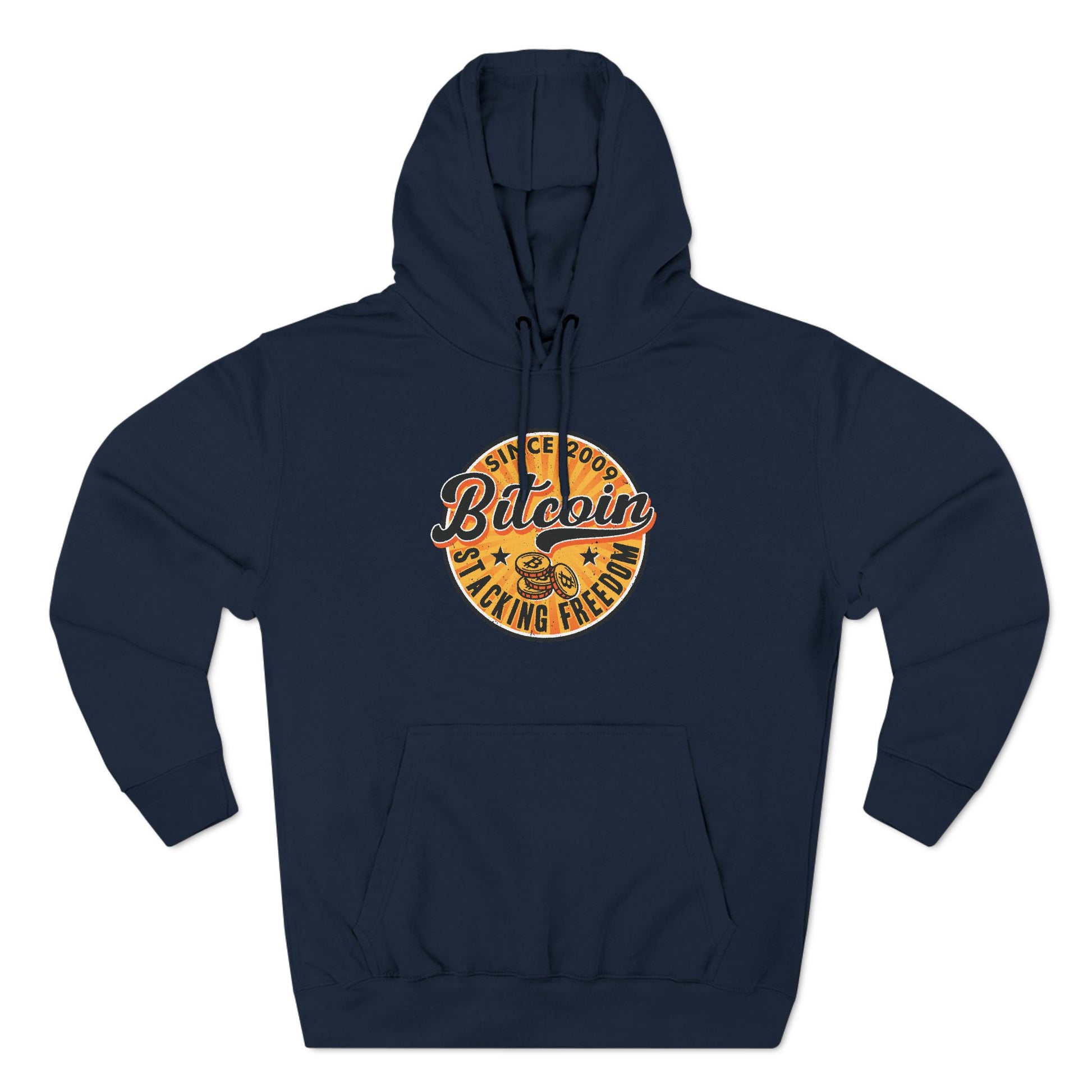 Vintage Styled Bitcoin Hoodie - Stacking Freedom