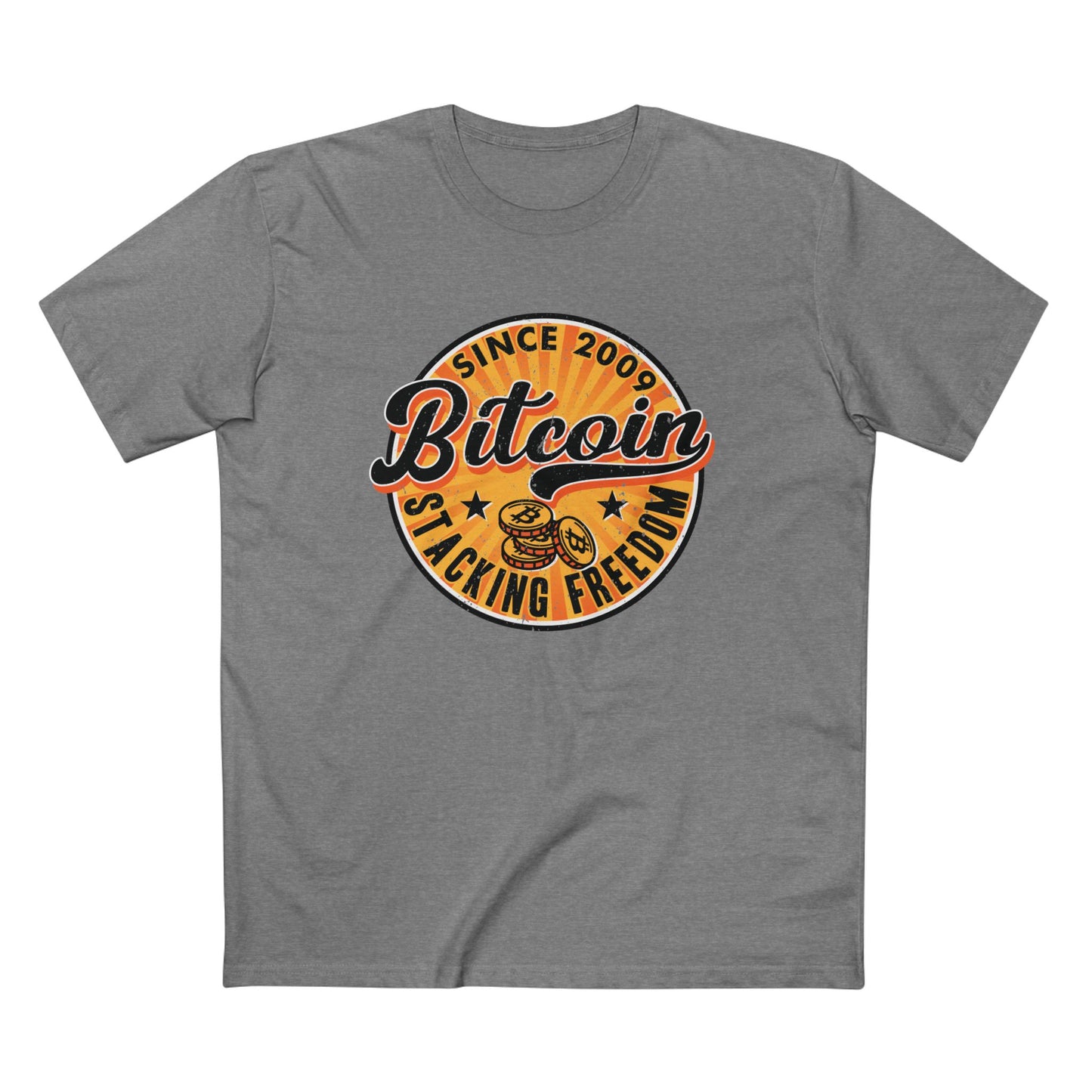 "Bitcoin Stacking Freedom Since 2009" Men's T-Shirt