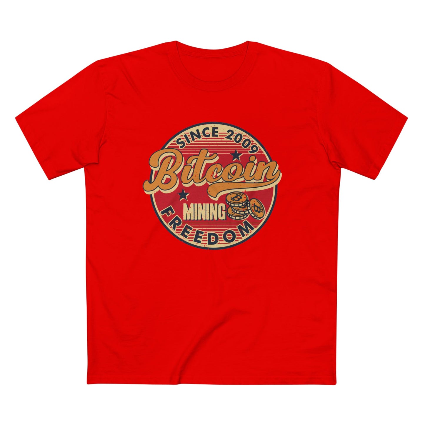 Bitcoin - Mining Freedom Men's T-Shirt