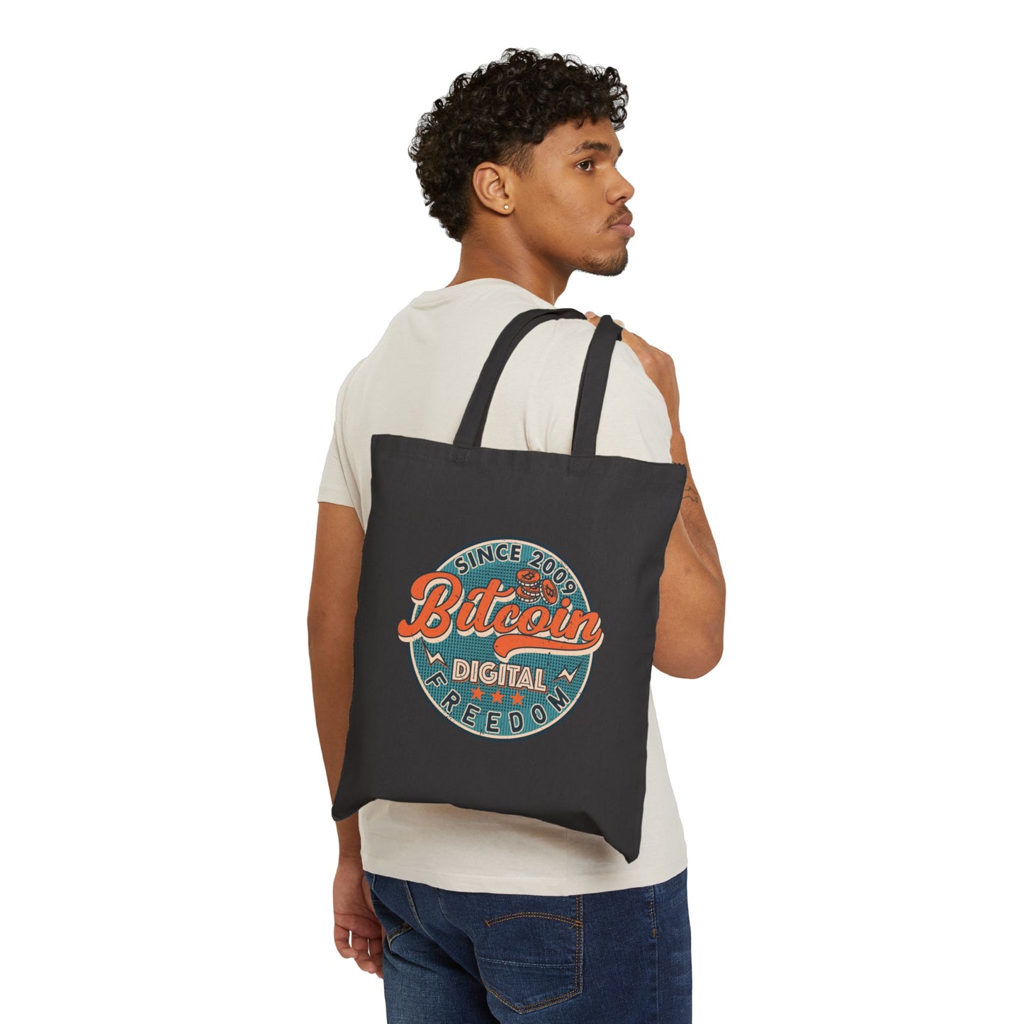 BTC Digital Freedom Cotton Canvas Tote Bag