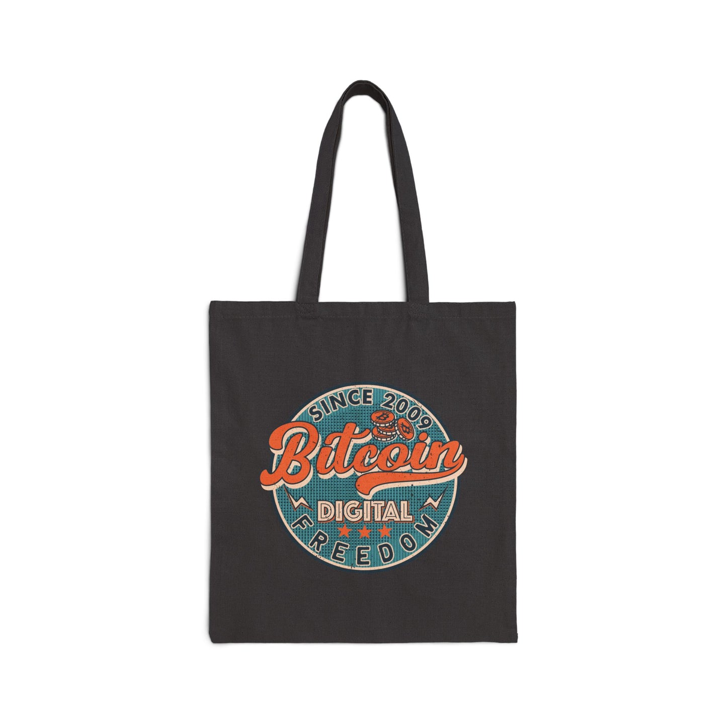 BTC Digital Freedom Cotton Canvas Tote Bag