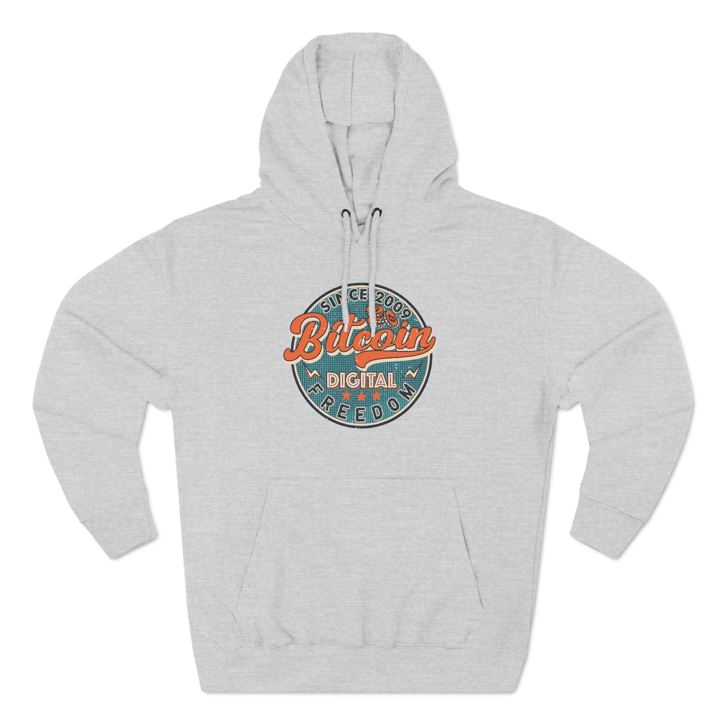 Vintage Styled Bitcoin Hoodie - Digital Freedom