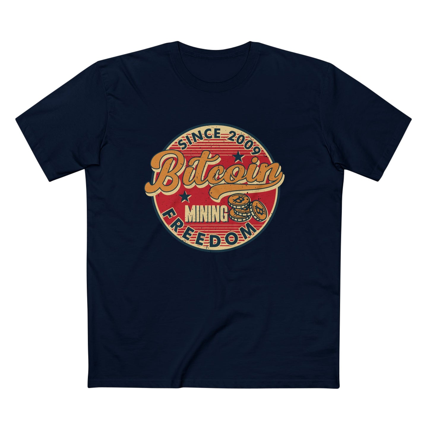 Bitcoin - Mining Freedom Men's T-Shirt