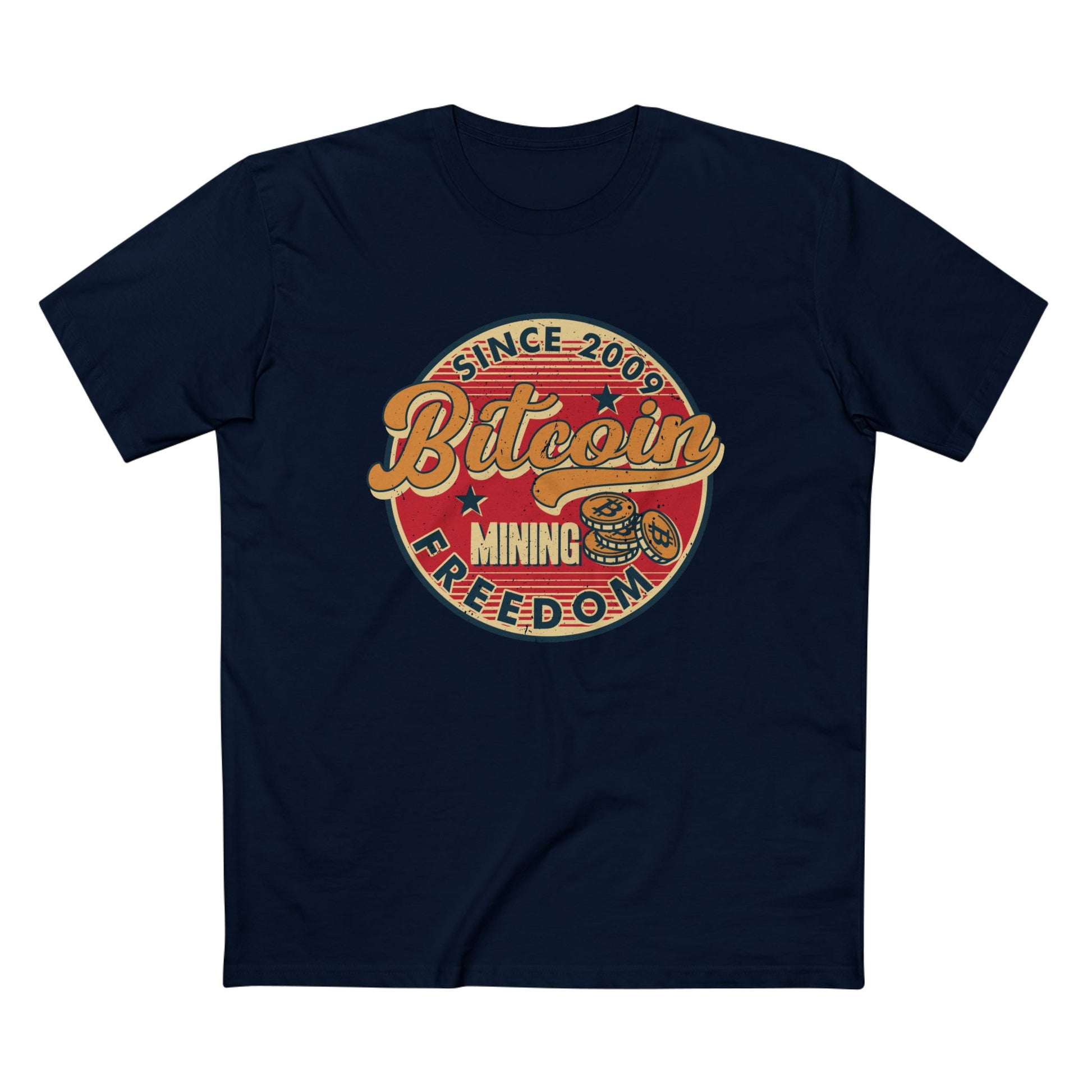 Bitcoin - Mining Freedom Men's T-Shirt