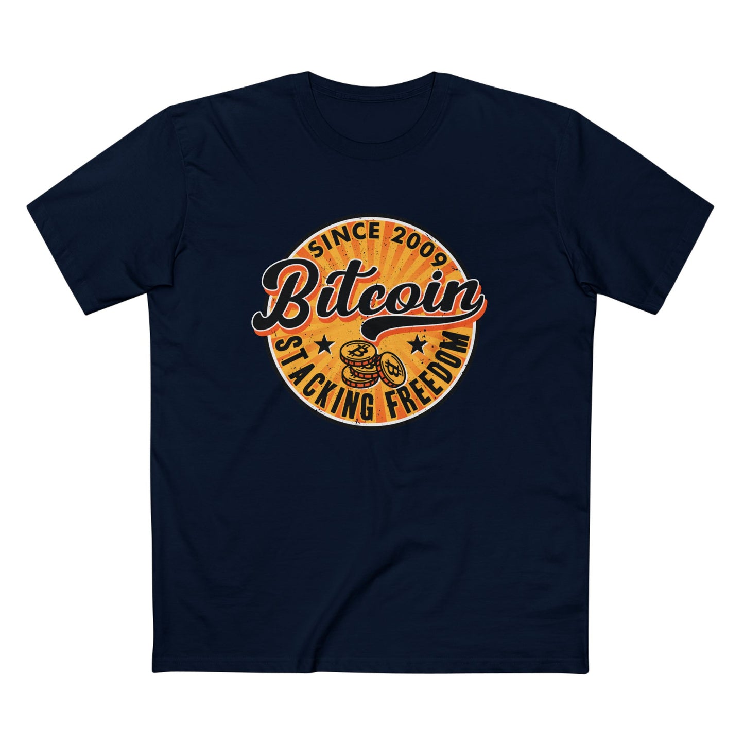 "Bitcoin Stacking Freedom Since 2009" Men's T-Shirt