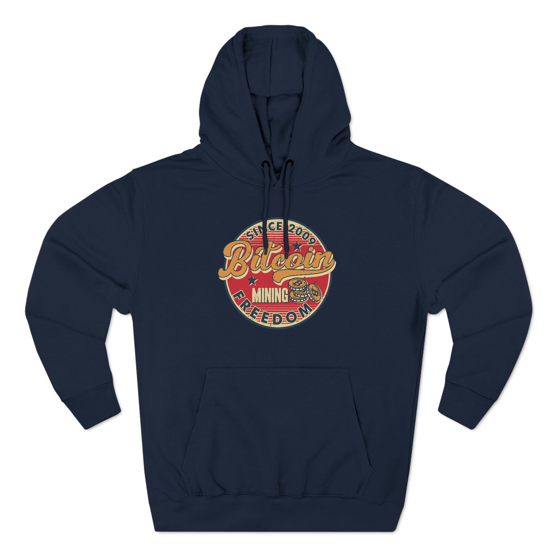 Vintage Styled Bitcoin Hoodie - Mining Freedom