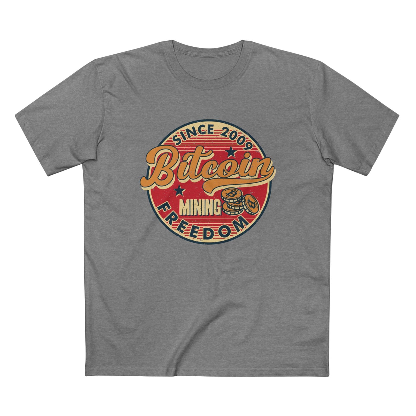 Bitcoin - Mining Freedom Men's T-Shirt