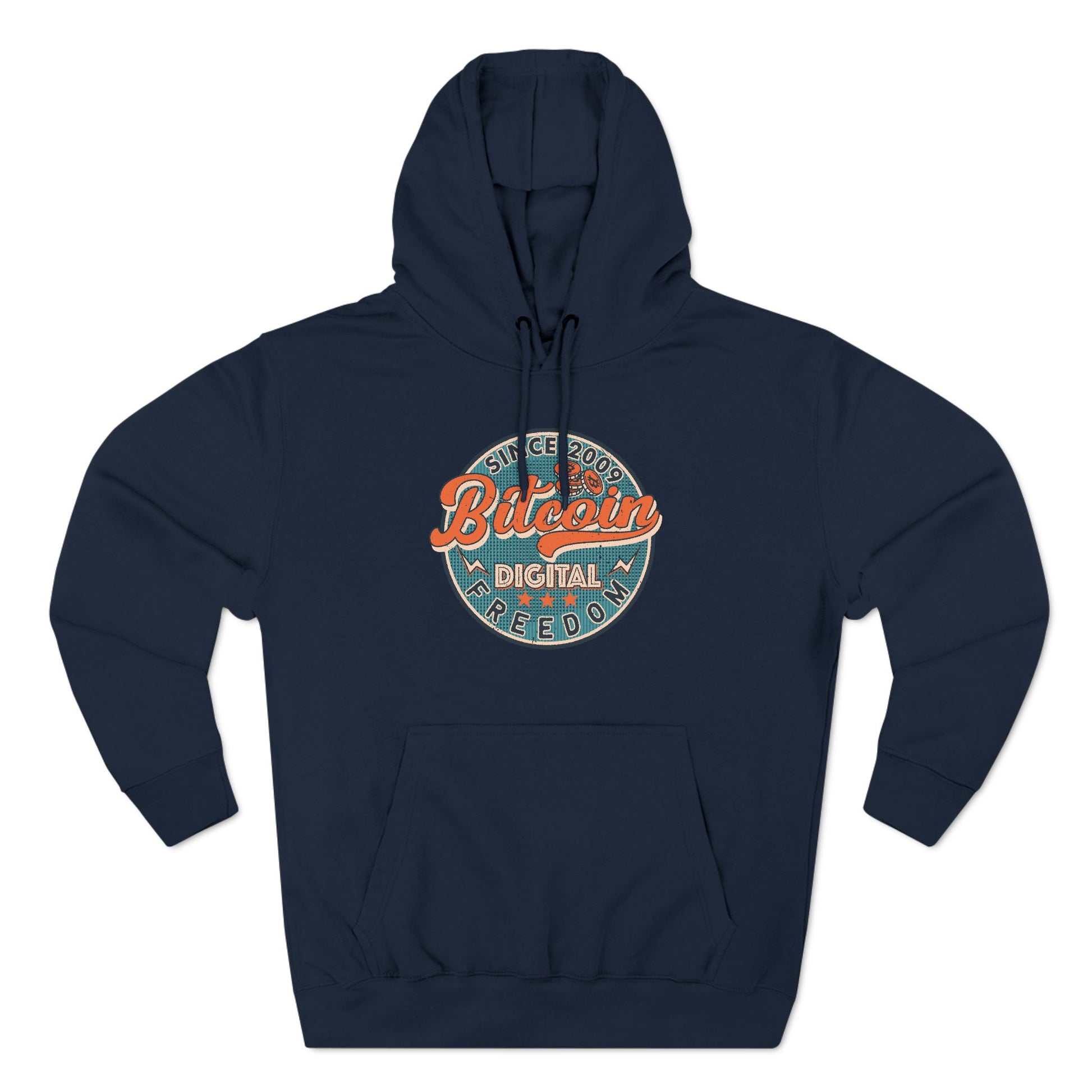 Vintage Styled Bitcoin Hoodie - Digital Freedom