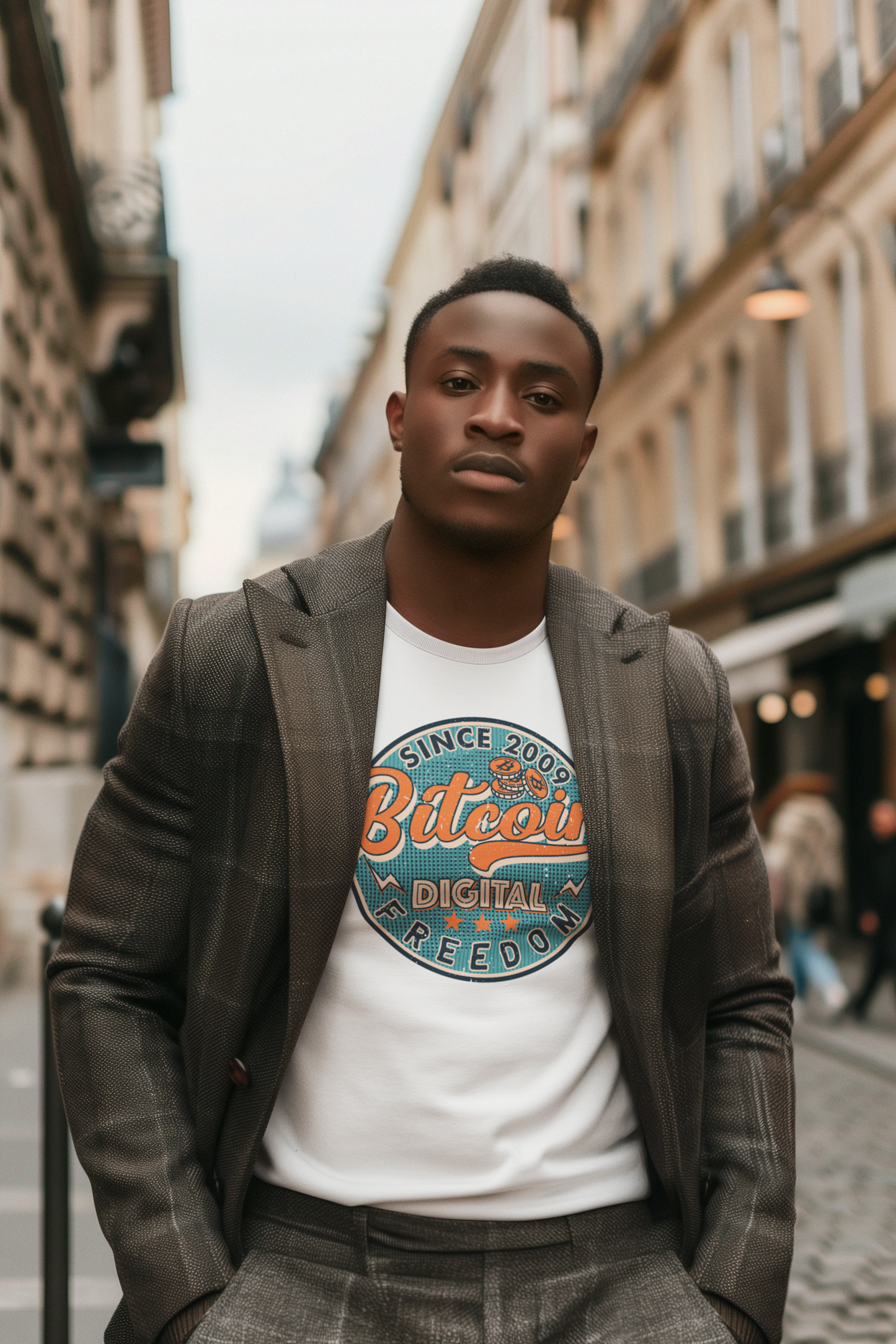 Bitcoin - Digital Freedom Men's T-Shirt
