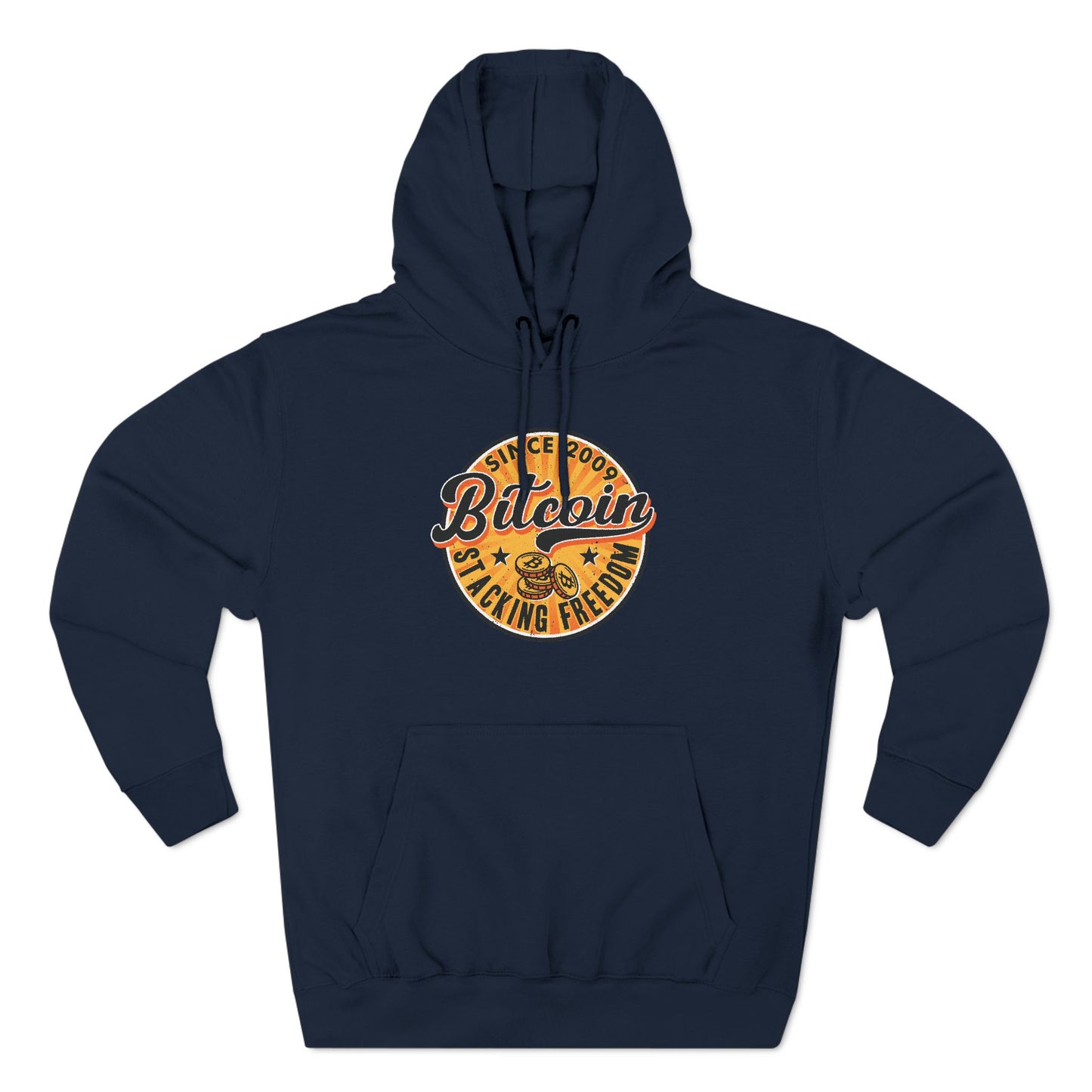 Vintage Styled  Bitcoin Hoodie - Stacking Freedom