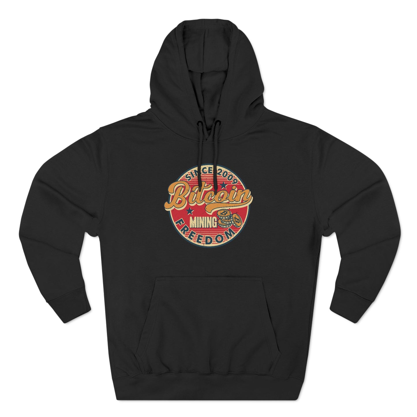 Vintage Styled  Bitcoin Hoodie - Mining Freedom