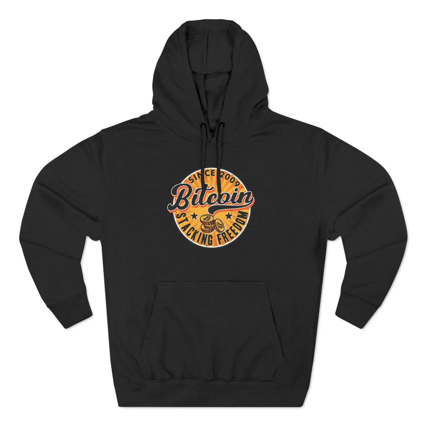 Vintage Styled  Bitcoin Hoodie - Stacking Freedom