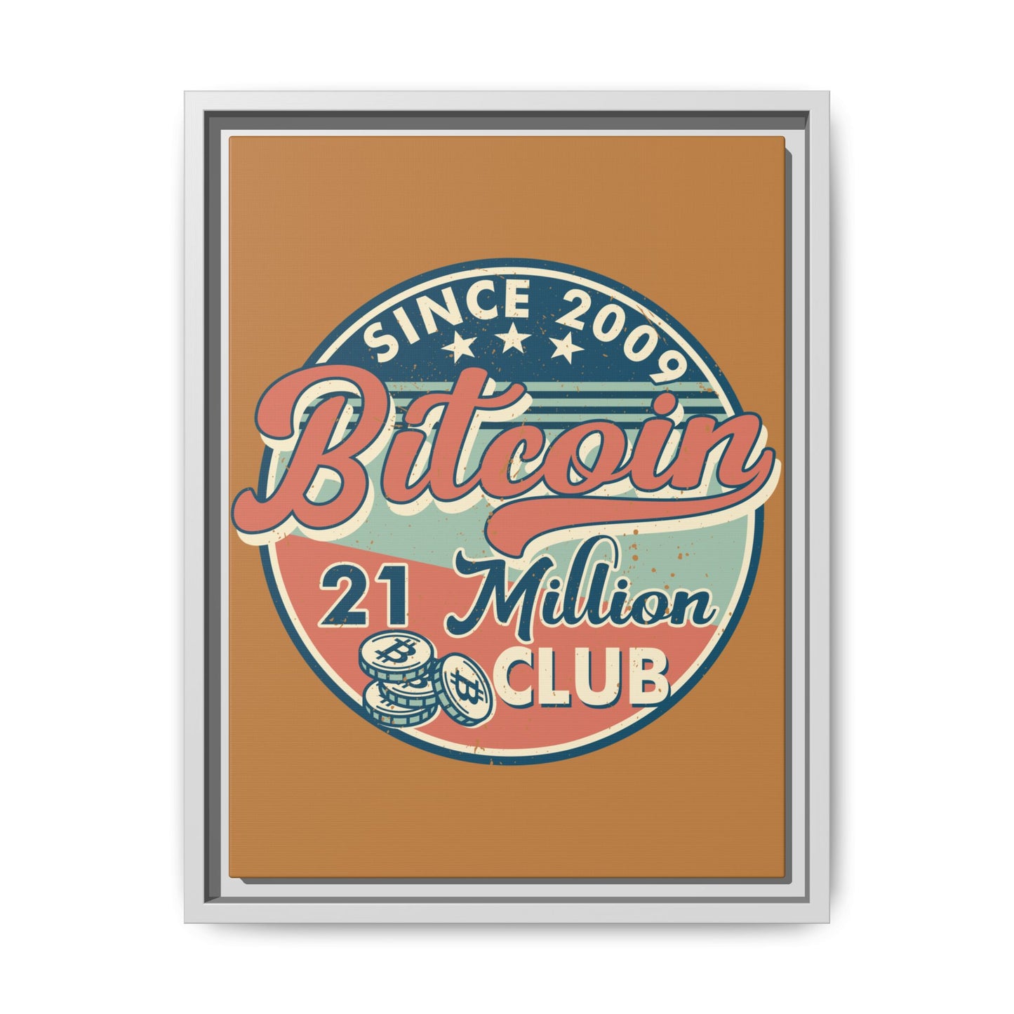 21 Million Club  Bitcoin Wall Art
