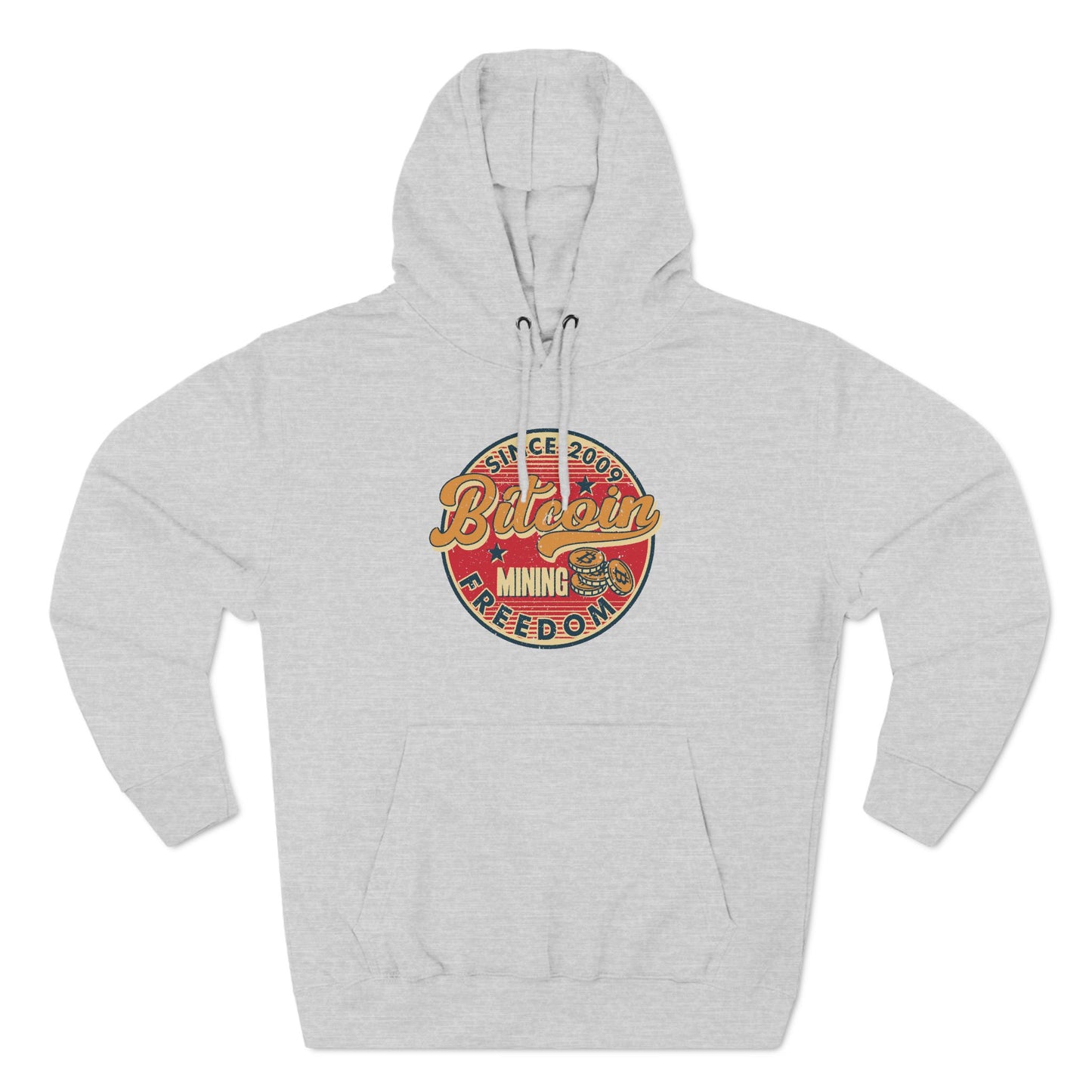Vintage Styled  Bitcoin Hoodie - Mining Freedom