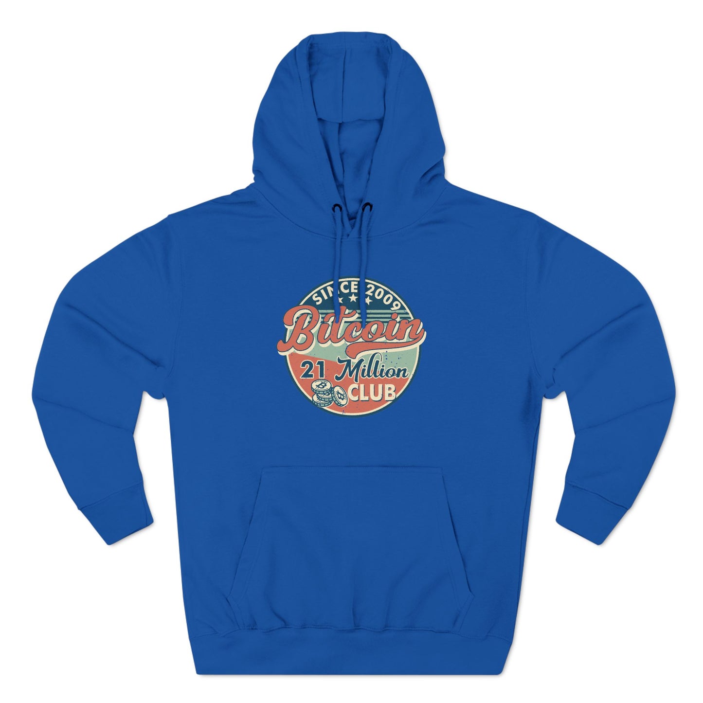 Vintage Styled  Bitcoin Hoodie - 21 Million Club