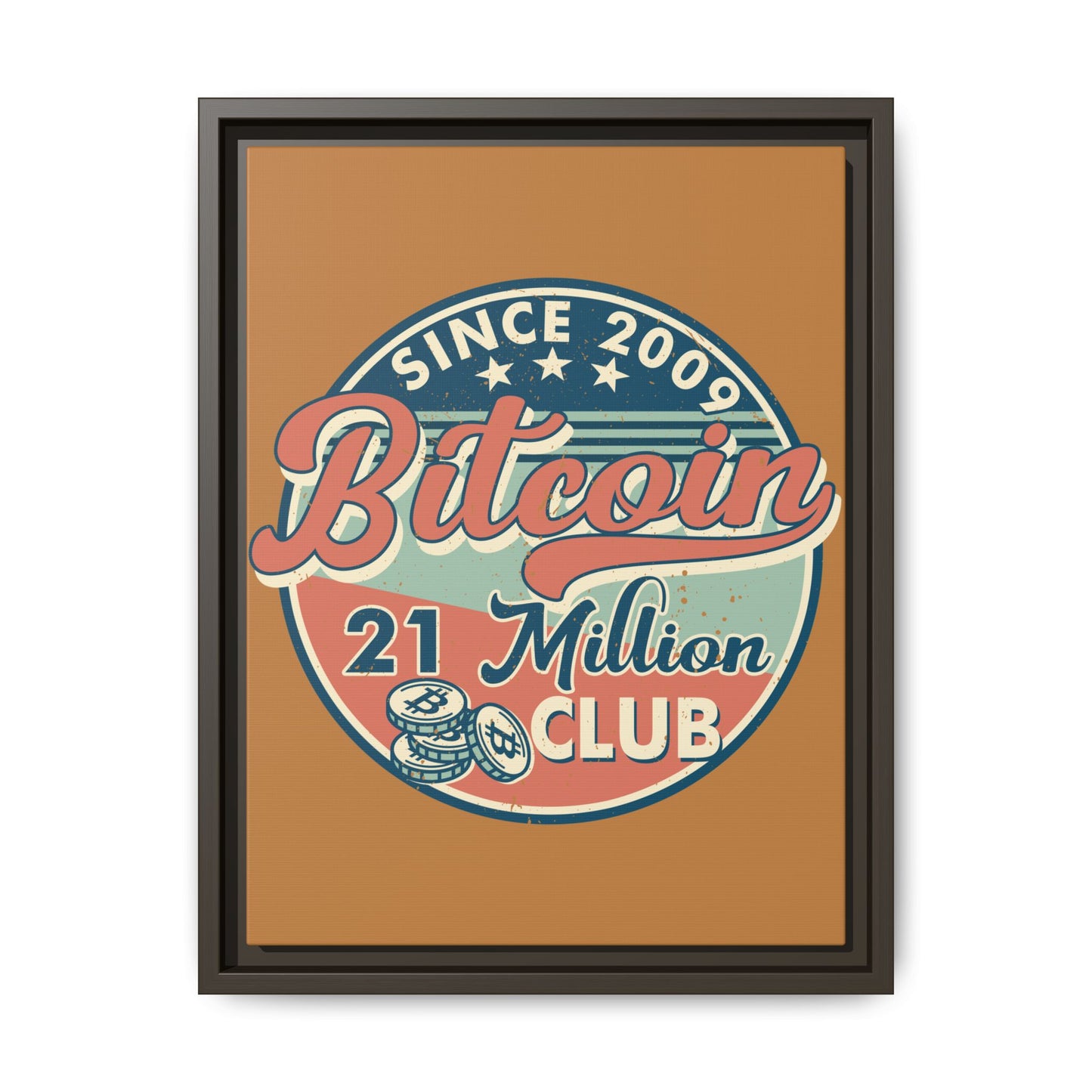 21 Million Club  Bitcoin Wall Art