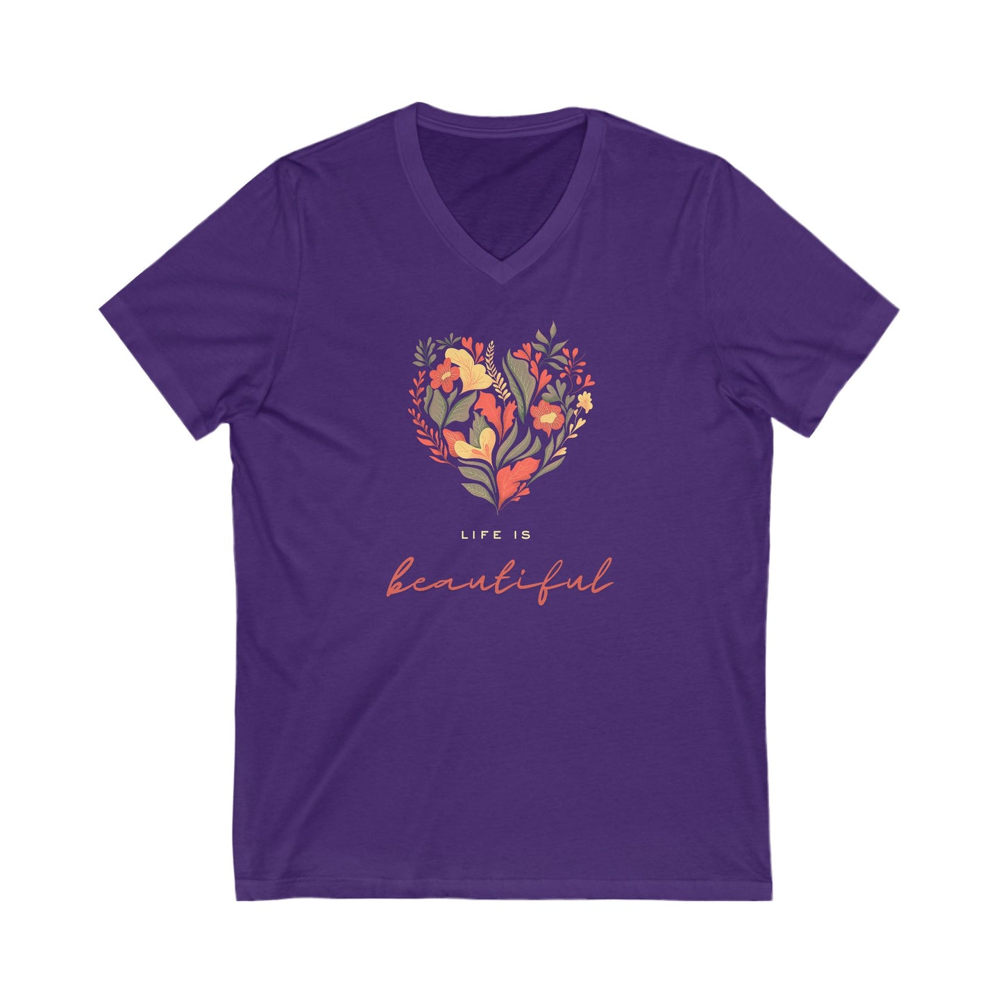 Life is Beautiful  V-Neck Tee