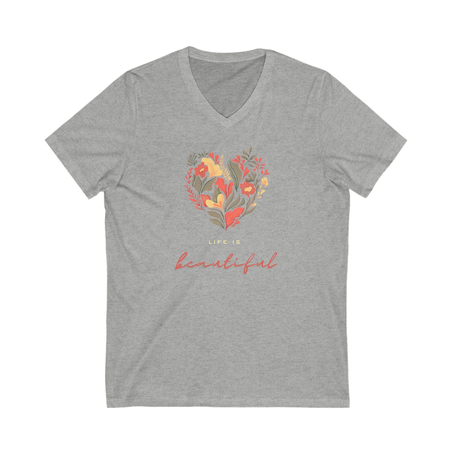 Life is Beautiful  V-Neck Tee