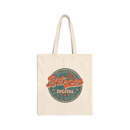 BTC Digital Freedom Cotton Canvas Tote Bag