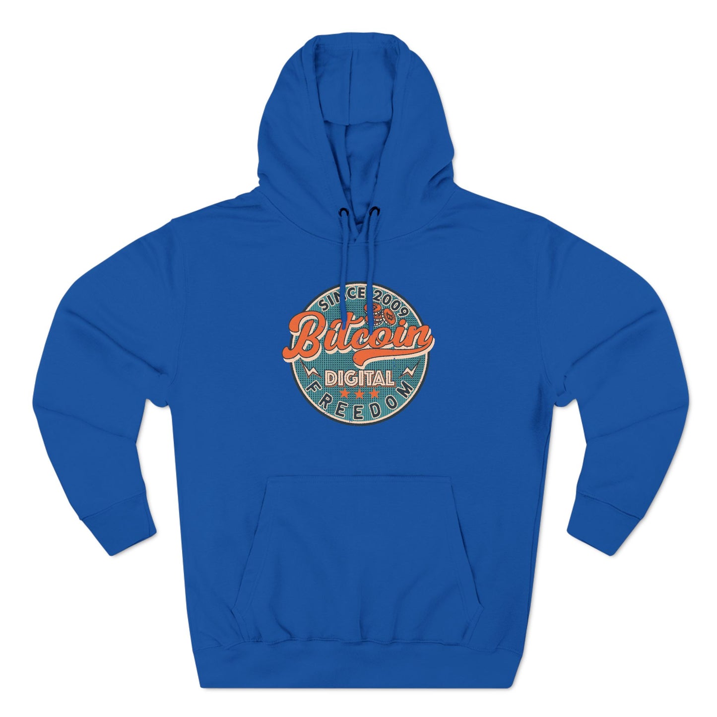 Vintage Styled  Bitcoin Hoodie - Digital Freedom