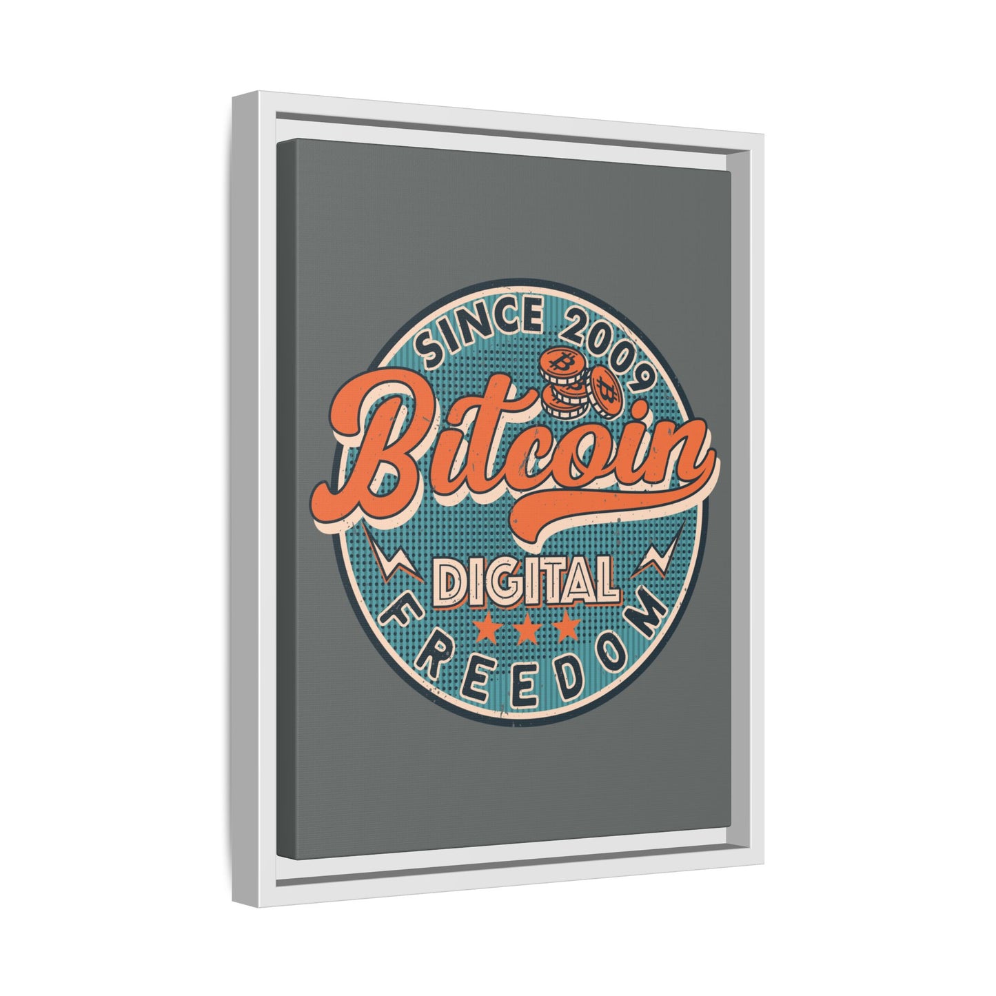 Digital Freedom Bitcoin Wall Art