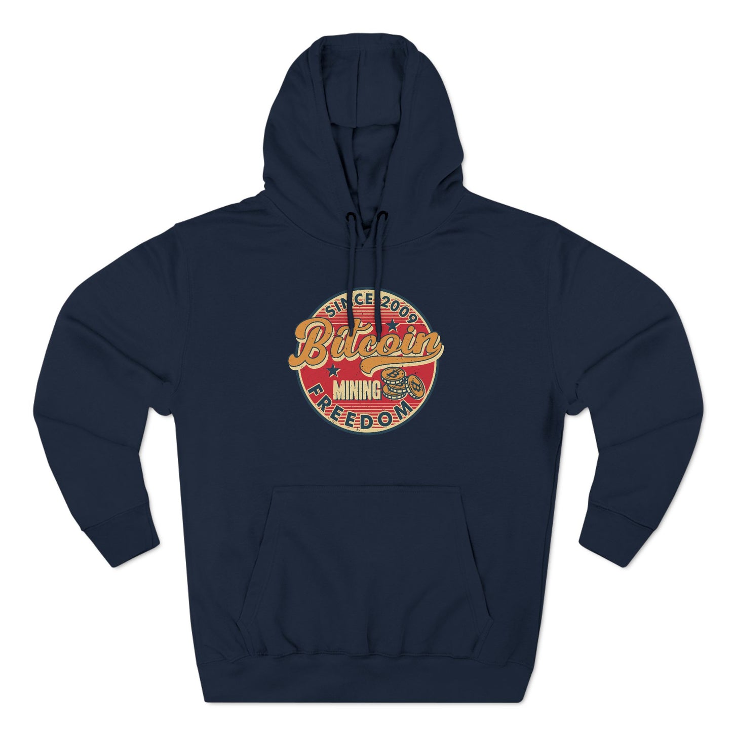 Vintage Styled  Bitcoin Hoodie - Mining Freedom