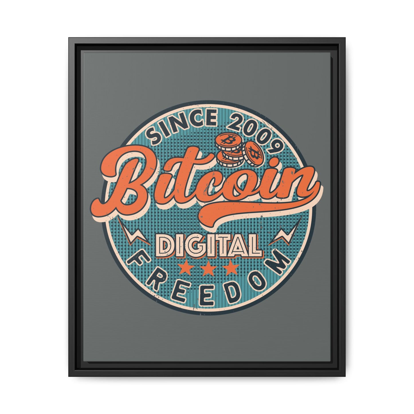 Digital Freedom Bitcoin Wall Art