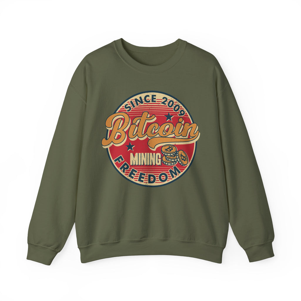 Bitcoin - Mining Freedom Men`s Sweatshirt