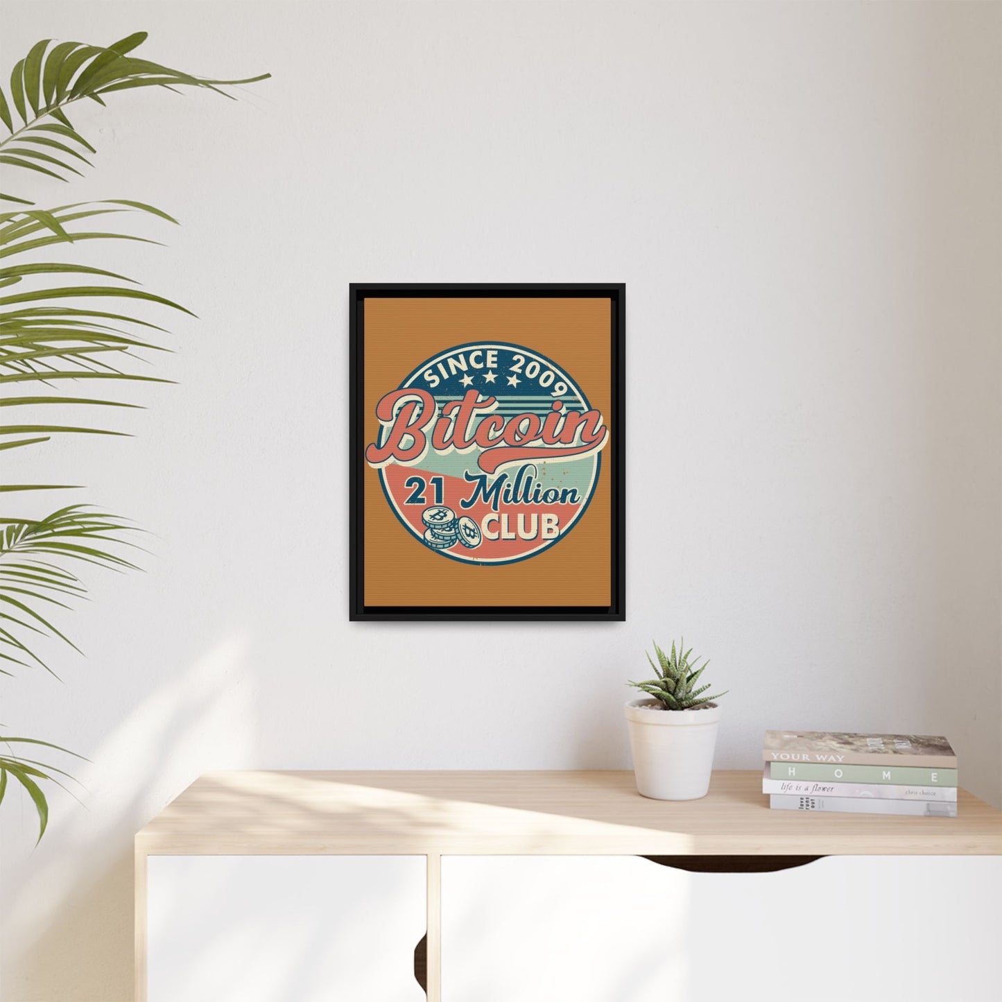 21 Million Club  Bitcoin Wall Art
