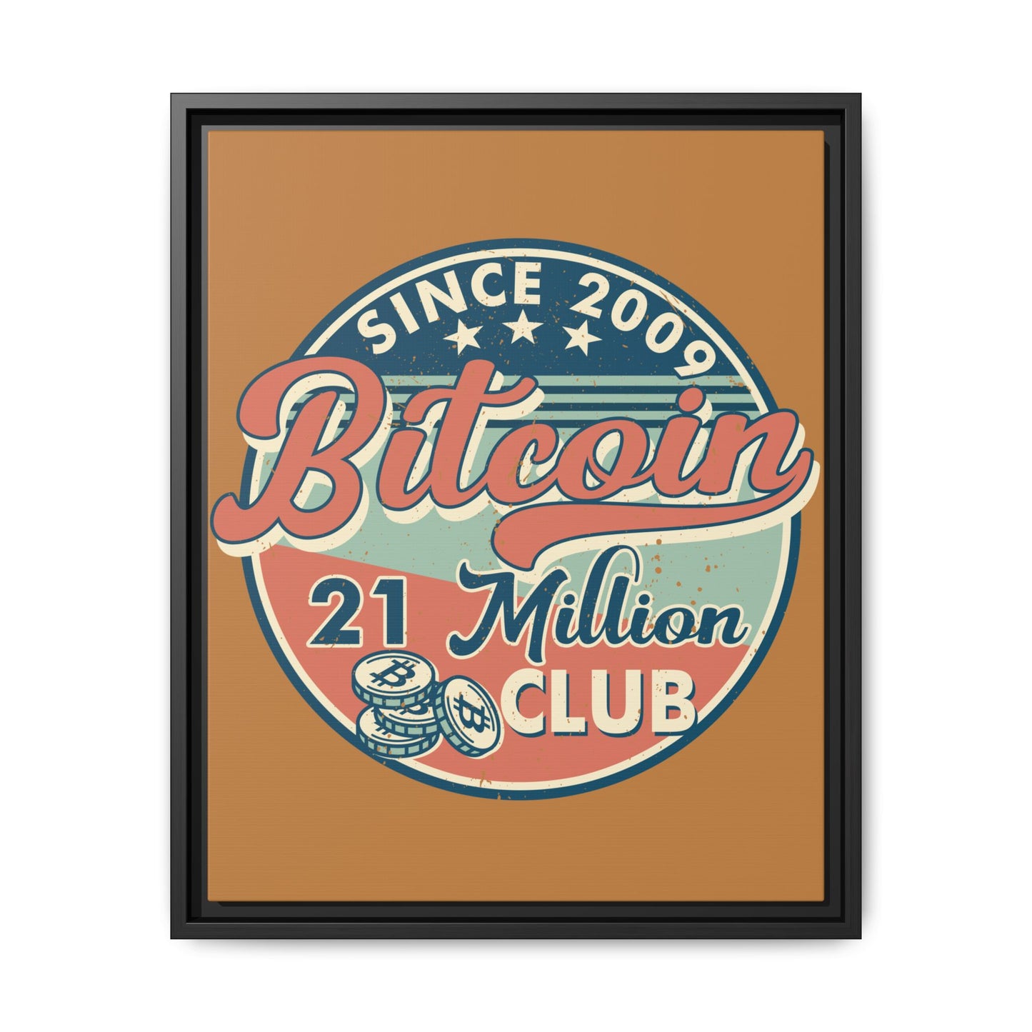 21 Million Club  Bitcoin Wall Art