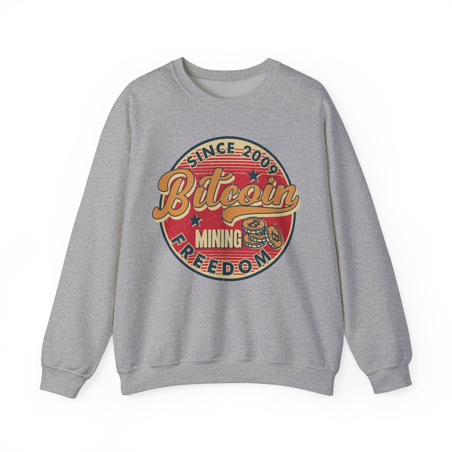 Bitcoin - Mining Freedom Men`s Sweatshirt