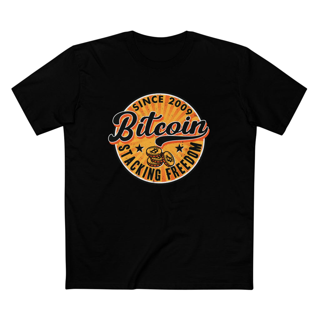 "Bitcoin Stacking Freedom Since 2009" Men's T-Shirt