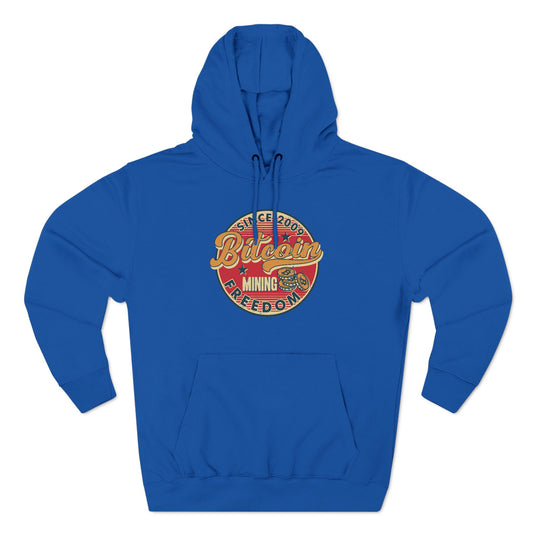 Vintage Styled  Bitcoin Hoodie - Mining Freedom