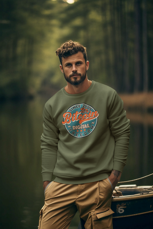 Bitcoin - Digital Freedom Men`s Sweatshirt