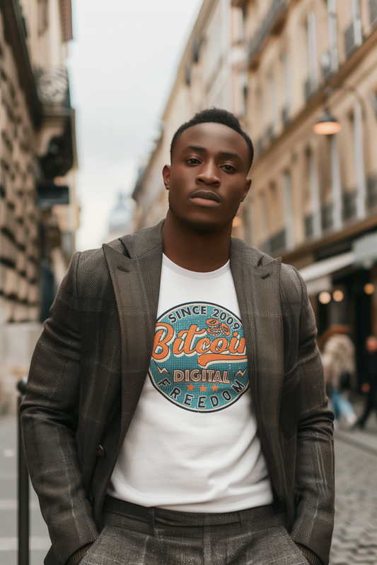 Bitcoin - Digital Freedom  Men's T-Shirt